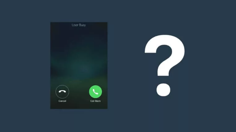 User Busy iPhone